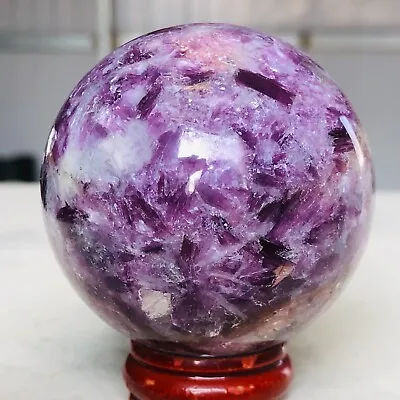 230g Natural Purple Mica Quartz Crystal Sphere Reiki Mineral Healing K917 • $0.64