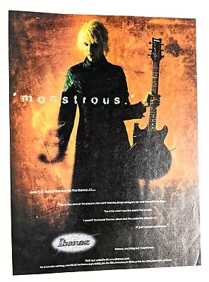 Marilyn Manson / John 5 / 2000 Ibanez Guitars Magazine Print Advertisement • $12.99