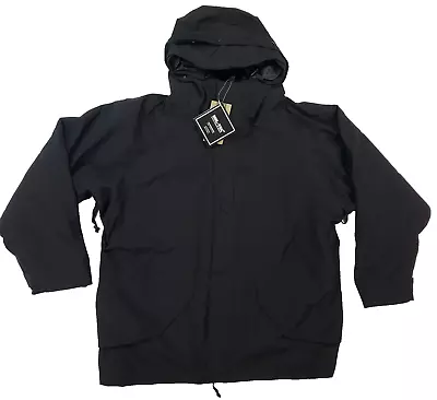 Mil-Tec Wet Weather OD Jacket With Fleece Liner 2 Way Zipper Black Size XXL • $150