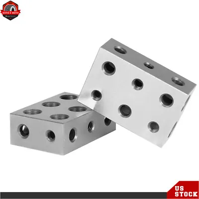 1 Matched Pair 11 Holes 1-2-3 Blocks .0001  Machinist 123 Ultra Precision New • $20.12