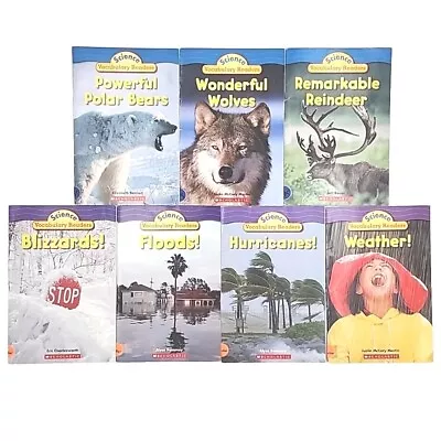 Science Vocabulary Readers Lot Of 7 Polar Bears Wolves Blizzards Floods + • $19.96