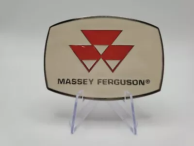 Massey Ferguson Logo Belt Buckle By SpecCast. Pewter & Enamel Made In USA • $20