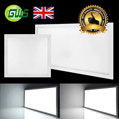 42W 600x600mm / 84W 600x1200mm Surface Mounted White Frame LED Flat Panel Light • £60