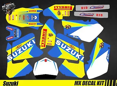 Kit Deco Motorcycle For / MX Decal Kit For Suzuki RM 125/250 - Blue • $158.86