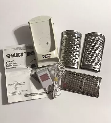 Black & Decker Gizmo Electric Cheese Chocolate Grater Cordless Rechargeable • $23