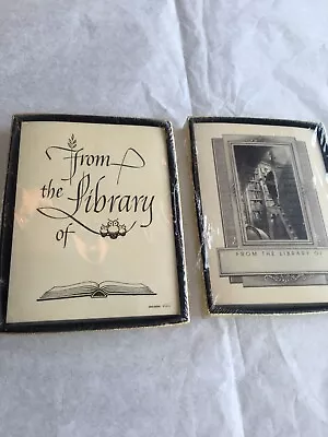 Vintage Antioch Bookplates Self-Stick Set Of 2 Box NEW • $10.99