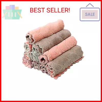 10 Pack Kitchen Cloth Microfiber Dish Towels Washcloths Super Absorbent Coral • $7.55