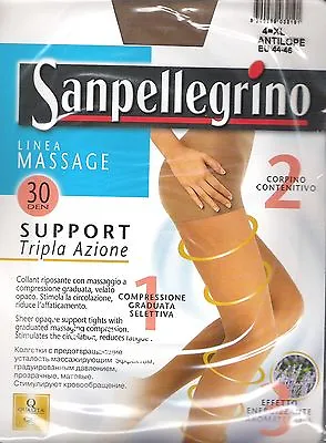 Italian Sanpellegrino Support 30 Pantyhose/Tights.Massage Line.All Sizes/Colors • $15