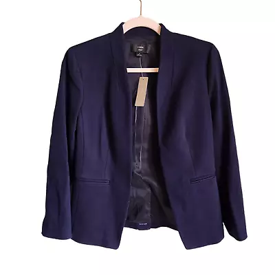 J Crew Blazer Women's 4 Navy Blue 365 Going Out Stretch Twill Jacket NEW • $79.99