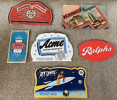 Lot Of Vintage Needle Books Atomic Ralph’s Acme Superior Century Of Progress • $40