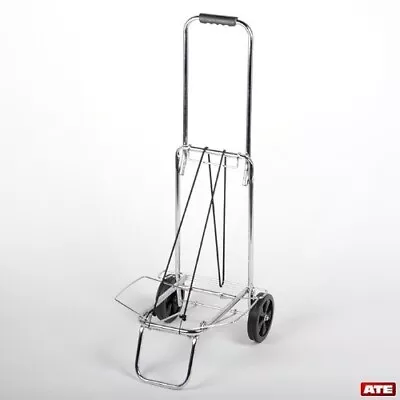 Luggage Cart Metal Rolling Luggage CartFolding Storable Luggage Roller • $44.69