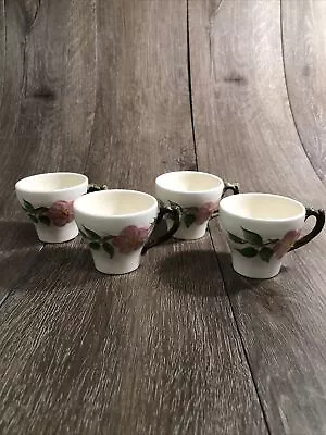 Set Of 4 Vintage Franciscan Desert Rose Demitasse Espresso Cappuccino Cups • $25