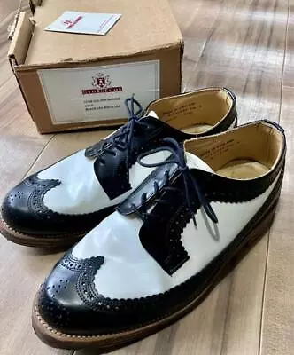 Dry Bones × George Cox Wingtip Saddle Shoes Rockabilly British Vintage UK8 US9 • $244.49