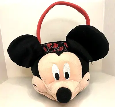 Disney Mickey Mouse Jumbo Head Plush Easter/Halloween Container-Basket-New W/tag • $17.95