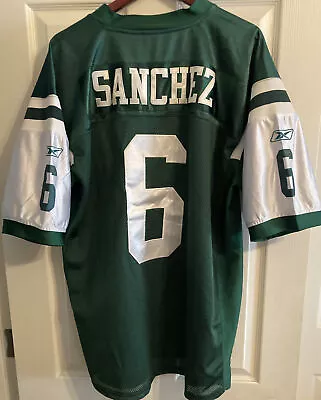 Reebok Authentic NFL Jersey New York Jets Mark Sanchez Green Sz 54! Ships Free! • $19.99