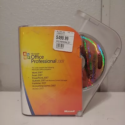 Microsoft Office Project Professional 2007 Full Retail Version W/ Product Key • $40
