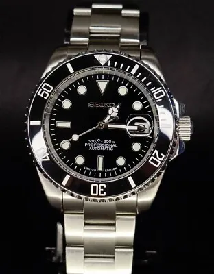 $250 • Buy Custom Seiko Mod Watch Black Dial
