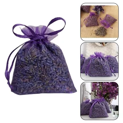 Moth Deterrent Lavender Sachets Premium Handmade Bags For Closets (10 Pack) • £7.63