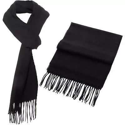 Mens Womens Plain Check Scarf Soft Striped Warm Quality Elegant Shawl • £5.49