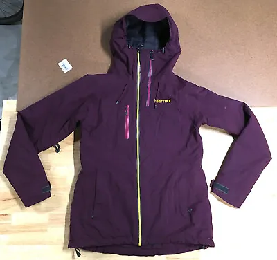 Marmot Insulated Rain Jacket Womens Medium M Full Zip Purple • $29.99