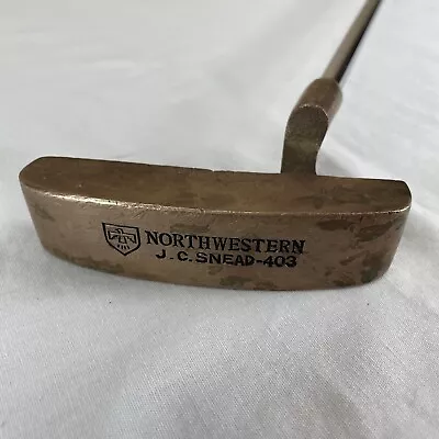 VINTAGE Northwestern JC Snead 403 35  Putter Golf RH Steel Shaft Lamkin Grip • $24.97