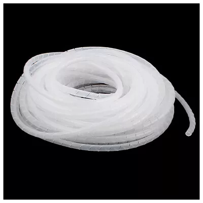 Spiral Wrap Natural Flexible Cable Tidy Tube Trunking Wire Loom Management Lot • £2.29