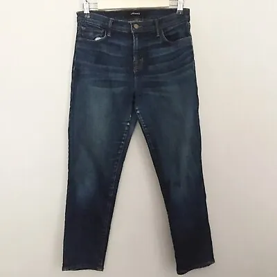 J Brand Jeans Womens 26 Maria Straight Dark Wash Denim Stretch Cropped • $9.95