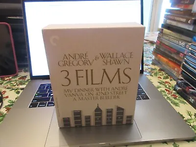 Andre Gregory & Wallace Shawn: 3 Films (Criterion Collection) Blu-ray LN • $47.98