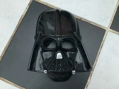 Star Wars Sith Lord Darth Vader Plastic Mask Cosplay Dress Up Head ANH ESB ROTJ • £7.99