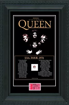 $24.99 • Buy Queen 1976 Box Office Concert POSTER + TICKET   North America Tour Freddie 