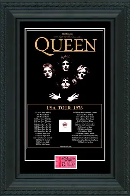 Queen 1976 Box Office Concert POSTER + TICKET   North America Tour Freddie  • $24.99