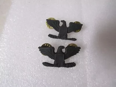 Military Insignia Subdued Pin On Rank Set Of 2 O-6 Full Bird Colonel • $5.99