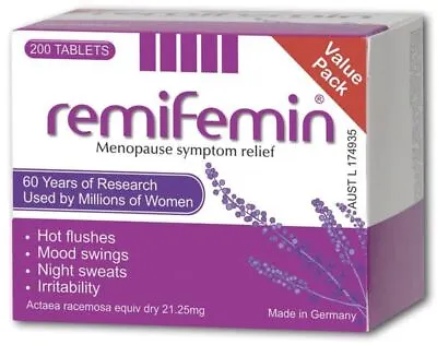 Remifemin Menopause Symptom Relief 200 Tabs • $58.23