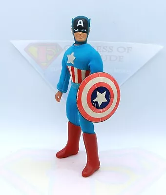 Vintage 1974 Mego WGSH Captain America Action Figure Complete ~ All Original • $259.88