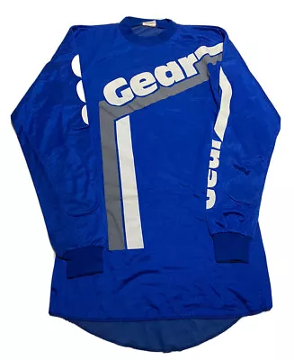 VTG GEAR Racing Mens Motorcross Jersey Size XL Blue Shinny F6 • $40