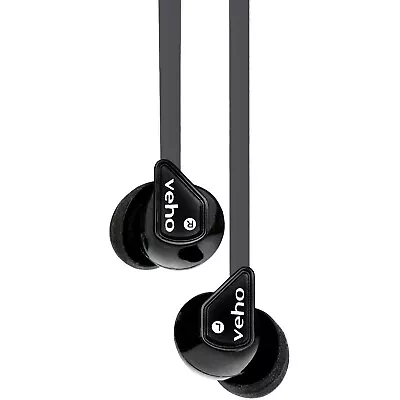 Veho VEP-003-Z1-G 360 Stereo Noise Isolating Earphones With Flex 'anti' Tangle C • £49.95