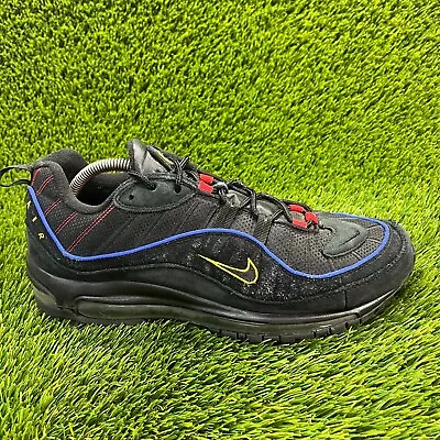 Nike Air Max 98 Graphics Mens Size 10.5 Black Athletic Shoes Sneakers CD1537-001 • $69.99