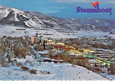 1976CO Steamboat Springs Overview Of Town Ski Skiing Resort 4x6 Postcard CT22 • $5.99