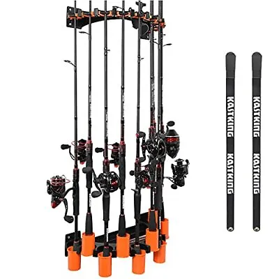 $74.67 • Buy  V10 Rod Rack With Line Spooling Station, Wall Mounted Fishing Rod/Combo Black