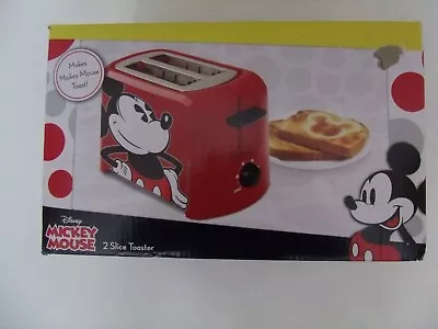 Disney Mickey Mouse 2 Wide Slice Toaster Mickeys Logo Brand New  • $19.99