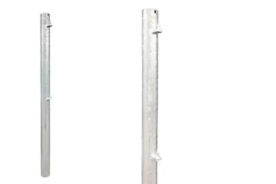 IAE Round Metal Gate Posts - Hanging & Latch Post - Galvanised - Heavy Duty • £125.09