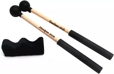 1 Pair Tongue Drum Mallets With Bracket Handpan Drum Sticks Rubber Mallet • $14.99