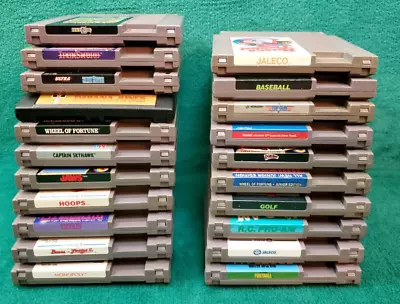 21 Vintage Nintendo Video Games | Original NES Carts Lot 1 | 1980s Games • $84