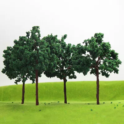 16pcs G Scale 1:25 Model Trains Trees Roadside Deep Green Tree 16cm Iron Wire • $45.99