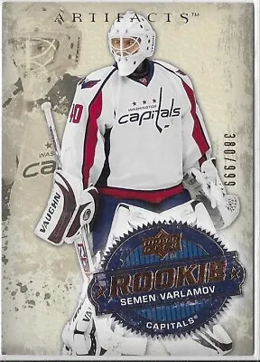 2008-09 Upper Deck Artifacts SEMYON VARLAMOV Rookie Card #311 • $9