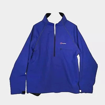 Berghaus Waterproof Jacket Smock Poncho Men's Pull Over Size Medium Purple   509 • £29.99