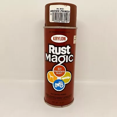 Vintage 80’s KRYLON Rust Magic Brown Primer - 6010 Spray Paint Can Borden 12oz • $18.18