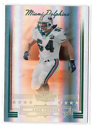 $4.99 • Buy 2006 Donruss Threads ZACH THOMAS GOLD HOLOFOIL #58 DOLPHINS /50