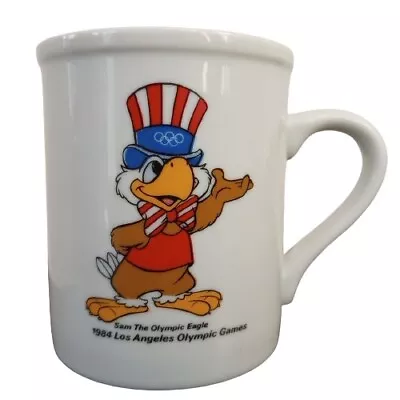 Sam The Olympic Eagle Coffee Mug Papel 1984 Los Angeles Games Committee 3.5  VTG • $4.99