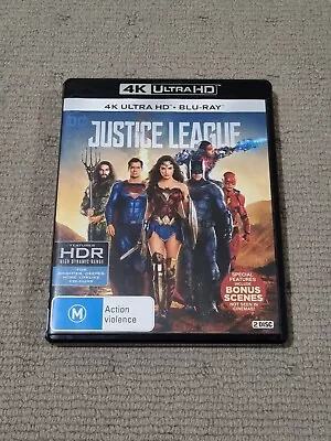 Justice League Blu-ray 2017 Action 4K UHD + Blu-ray Ben Affleck Henry Cavill  • $9.99